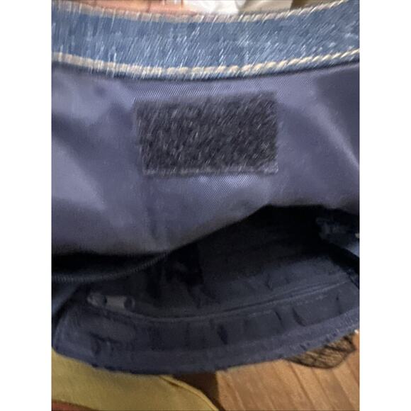 VTG 90’s Y2K Teen Tween Embroidered Denim Mudd Bagz tassel fringe handbag purse - Picture 10 of 14